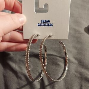 Urban Outfitters large Silver Hoop Earrings